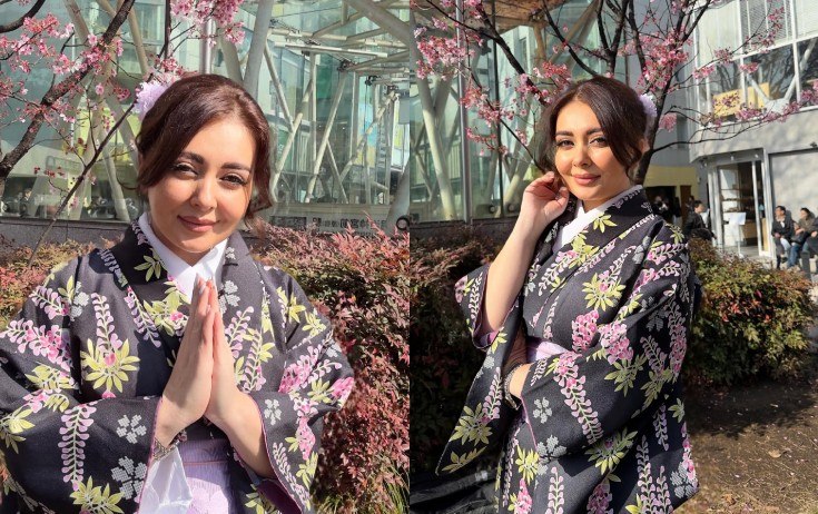 Lalə Azərtaş Yaponiya milli geyimində - FOTO