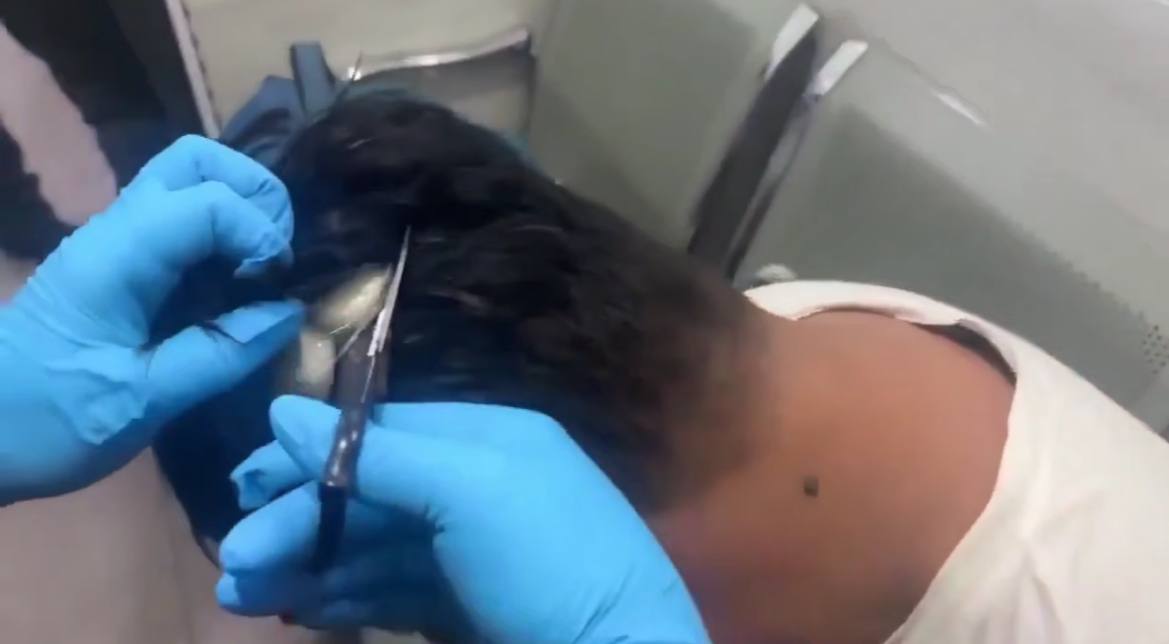 Narkokuryer narkotiki parikin altında keçirməyə çalışdı - VİDEO