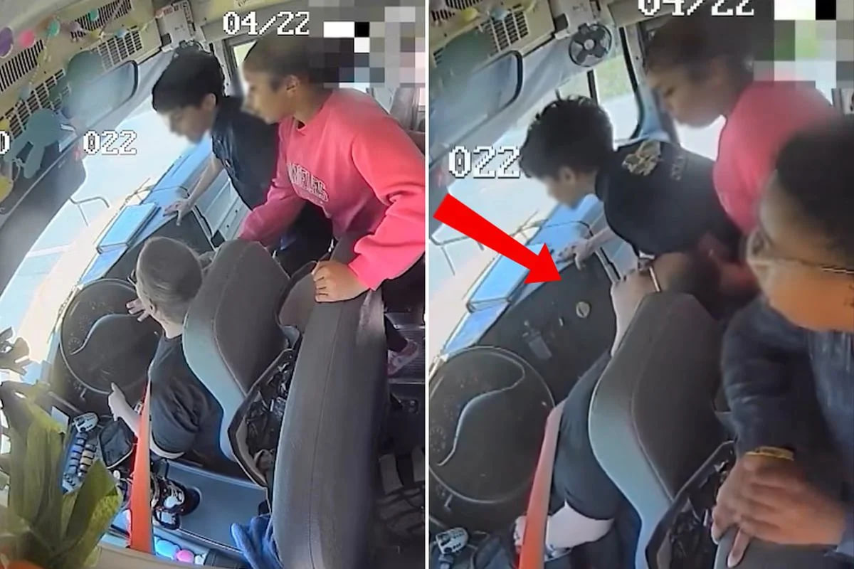 Sürücü huşunu itirsə də, şagirdlər özlərini itirmədilər &ndash; ANBAAN VİDEO 