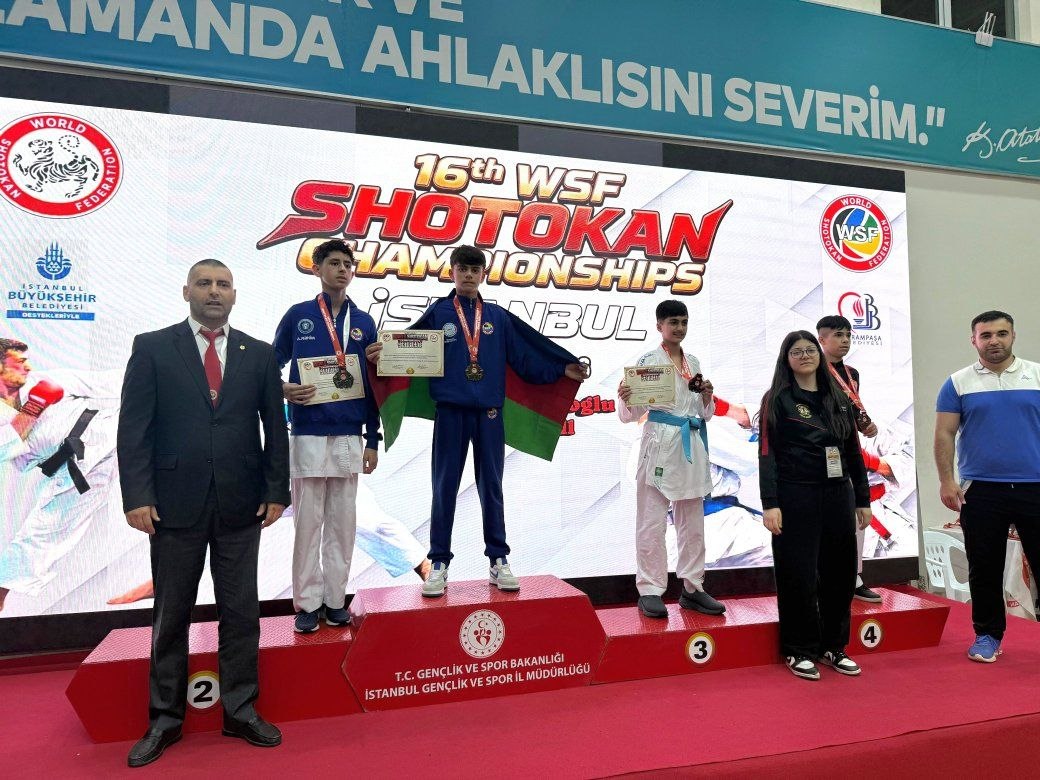 Məktəbli idmançılar Türkiyədən medallarla qayıtdılar - FOTOLAR