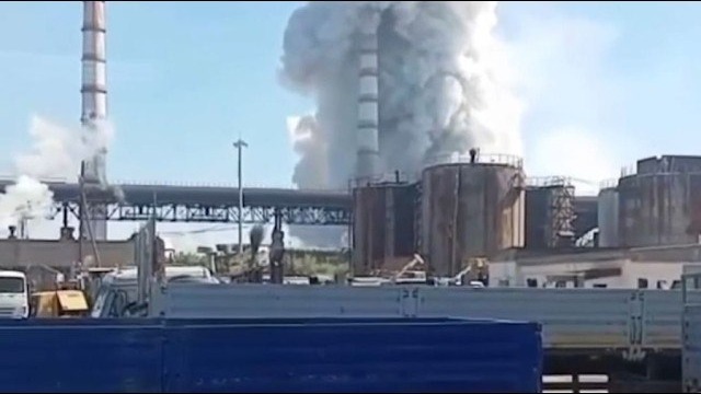 Qazaxıstanda güclü yanğın: 2 ölü, 5 yaralı var - VİDEO
