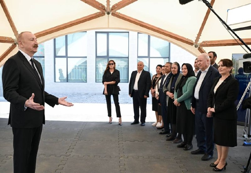 Prezident və birinci xanım Cəbrayılın Şükürbəyli kəndində&ndash; FOTO - VİDEO
