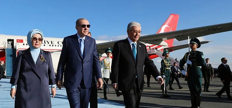 Ərdoğan Qazaxıstana səfər edib