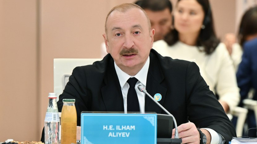 Prezidentin bugünkü Qazaxıstan səfərindən VİDEOÇARX