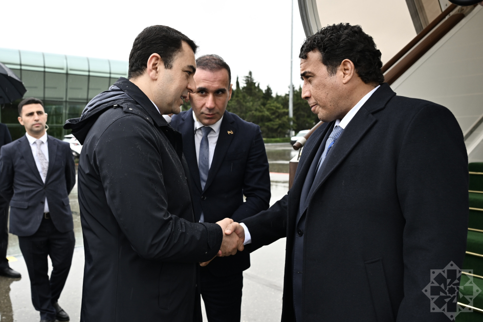 Liviyanın Prezident Şurasının Sədri Azərbaycana gəldi - FOTO