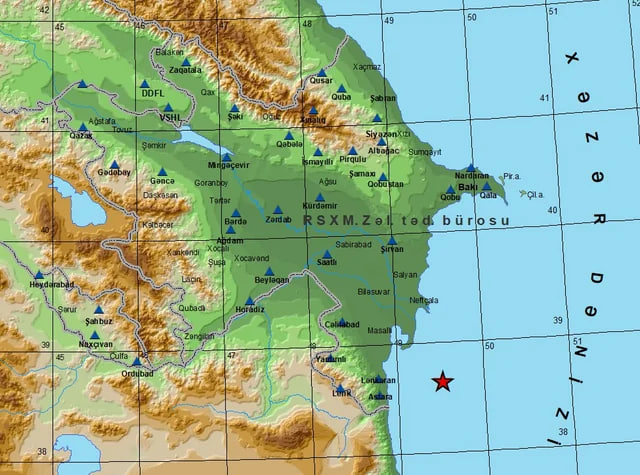Xəzərdə zəlzələ BAŞ VERDİ