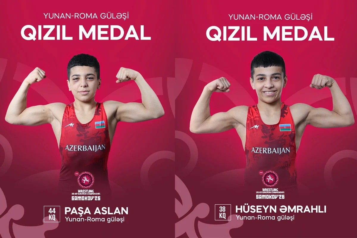 İki güləşçimiz Avropa çempionu OLDU