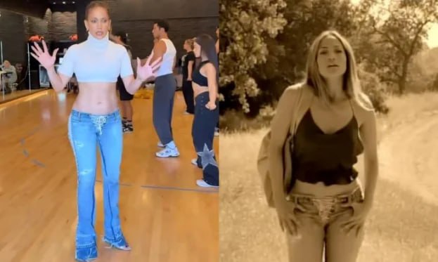Cennifer Lopes 25 il sonra 2001-ci ildəki klip geyimini geyindi: FENOMENAL FİQUR &ndash; VİDEO