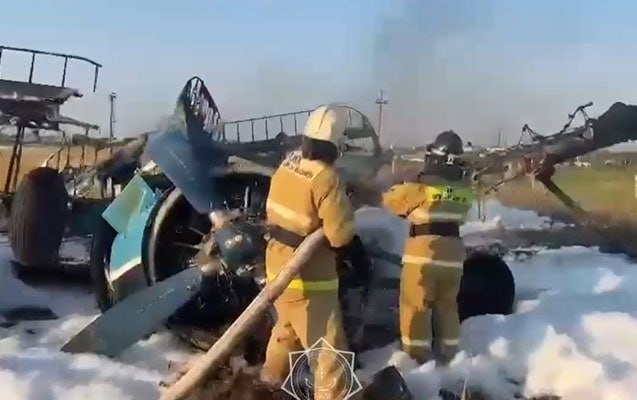 Qazaxıstanda təyyarə qəzası - Ölən var Qazaxıstanda təyyarə qəzası - Ölən var