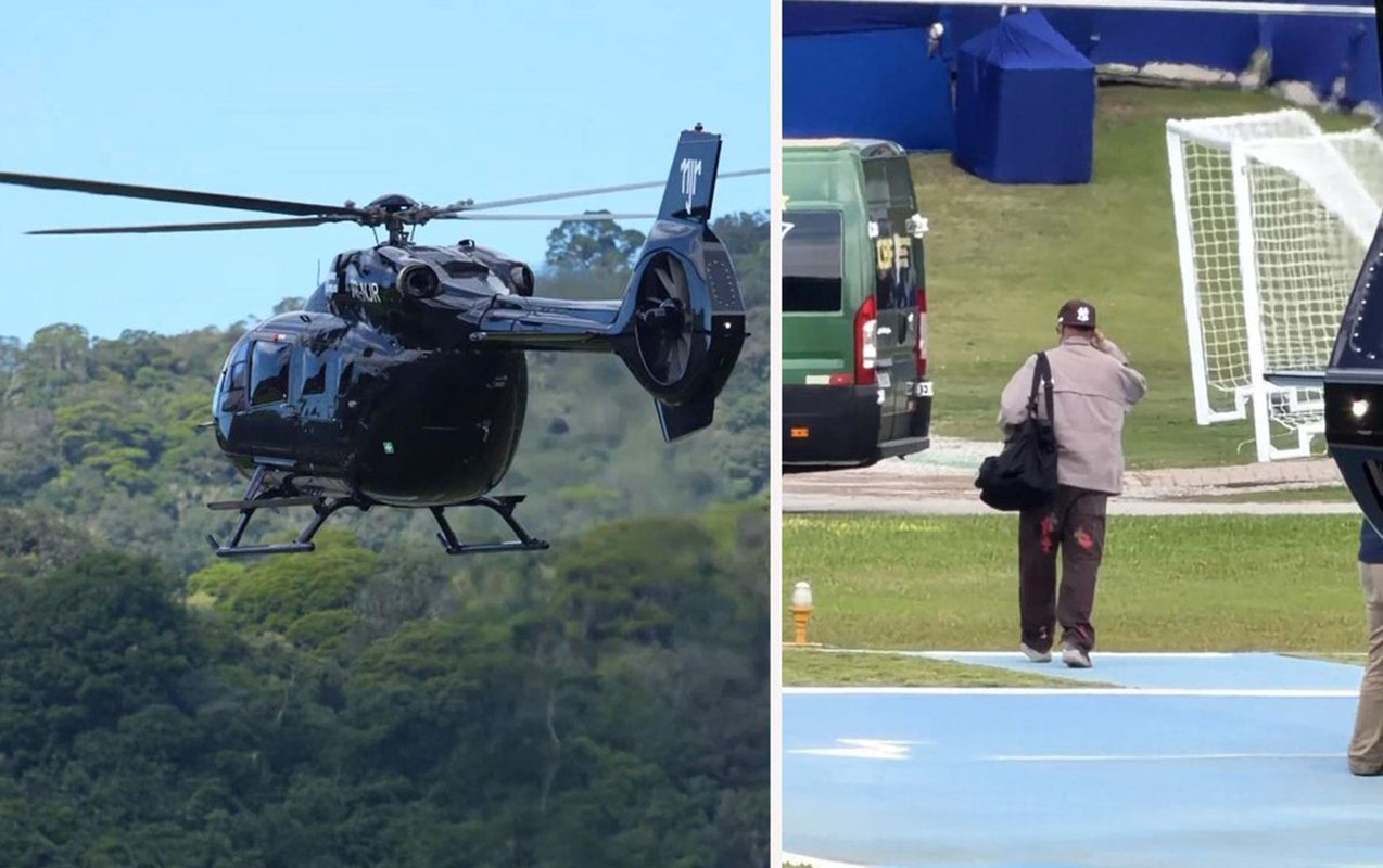 Neymar milli komandanın toplanışına şəxsi helikopteri ilə gəldi - VİDEO