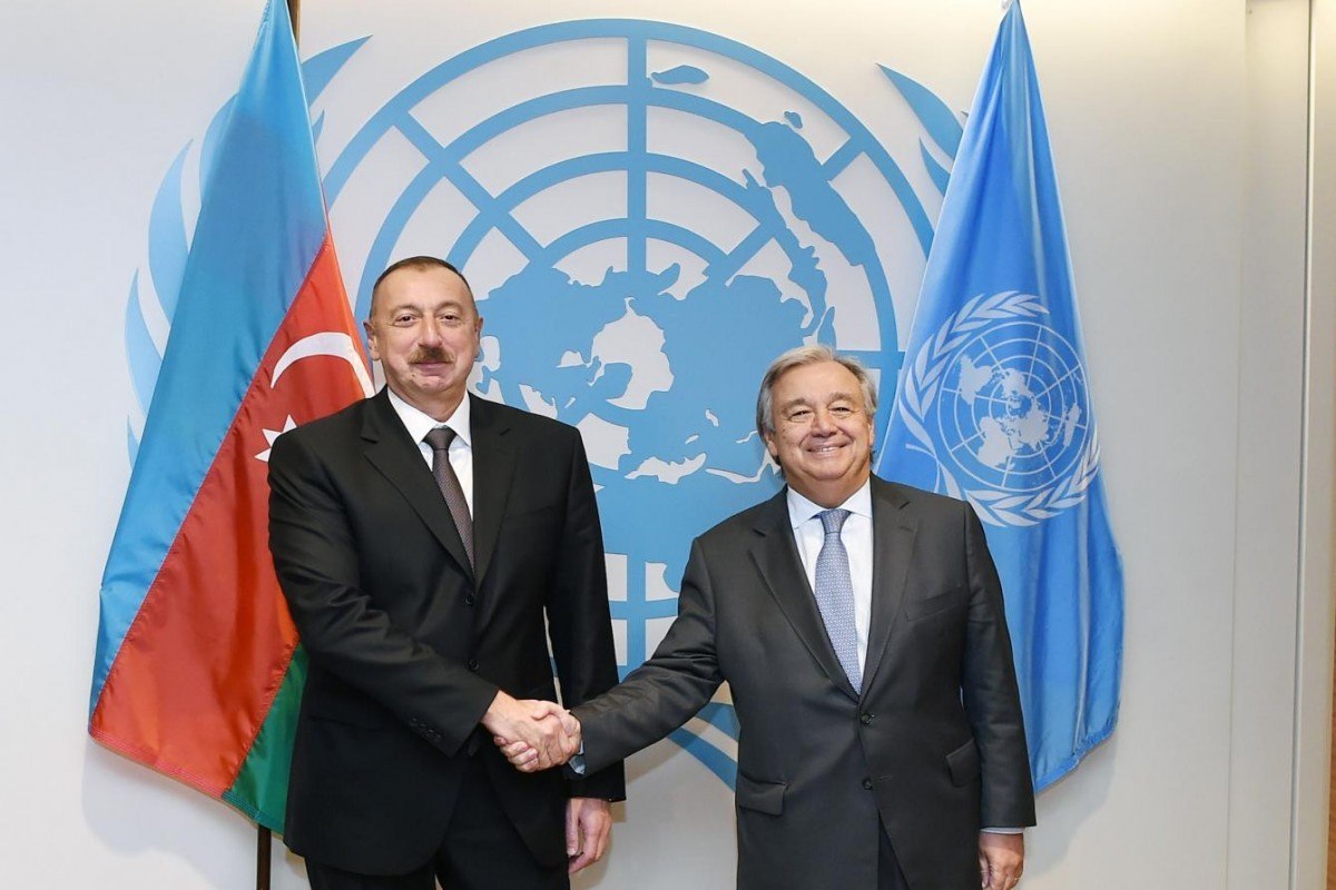 BMT Baş katibindən Azərbaycan Prezidentinə TƏBRİK MƏKTUBU