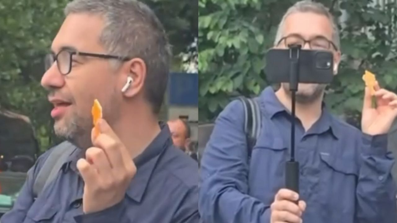 Türkiyəli jurnalist İrəvanın mərkəzində Paşinyanın "Real Ermənistan" nişanını nümayiş etdirdi - VİDEO