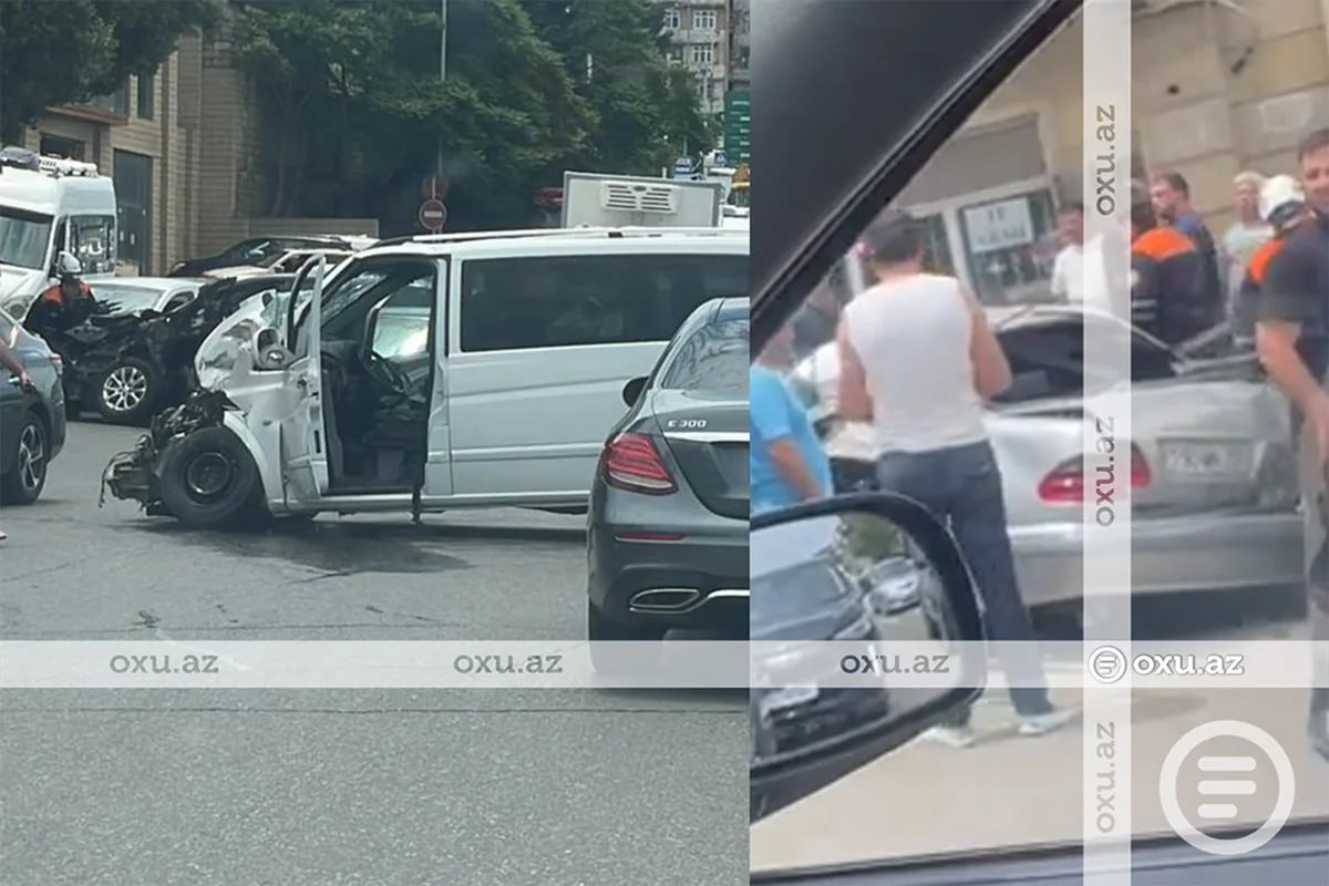 Bakıda 10 avtomobil toqquşdu - FOTO - VİDEO Bakıda 10 avtomobil toqquşdu - FOTO - VİDEO