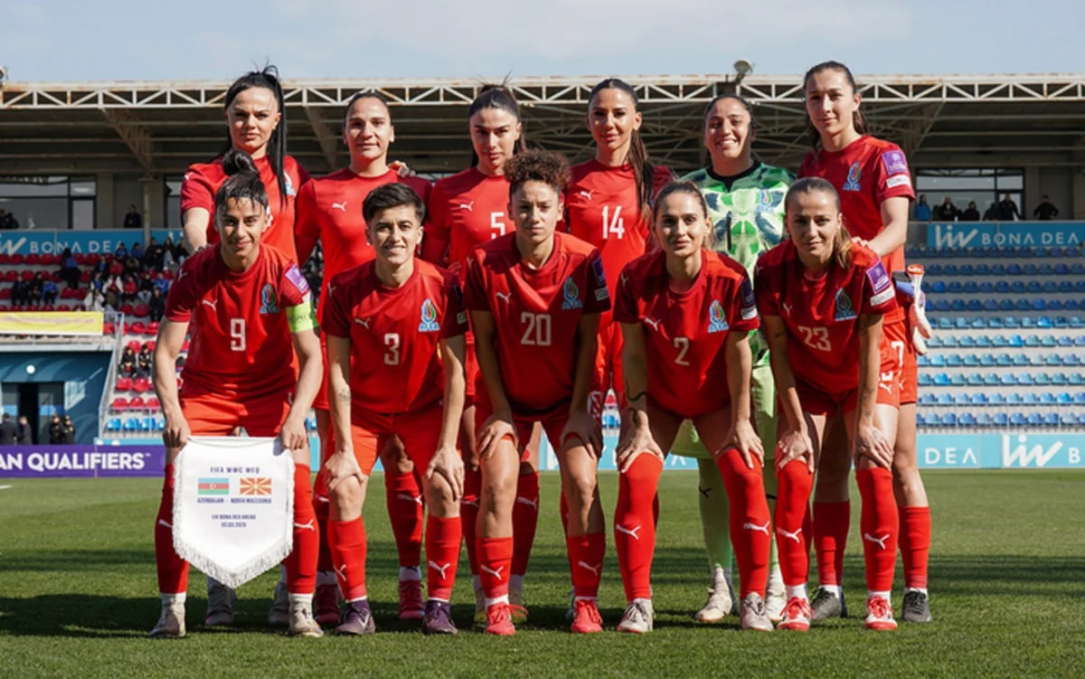 Qadın futbolçularımız Şimali Makedoniyanı məğlub etdi