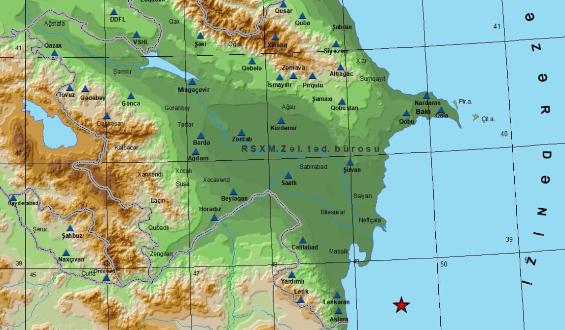 SON DƏQİQƏ! Xəzərdə zəlzələ baş verdi