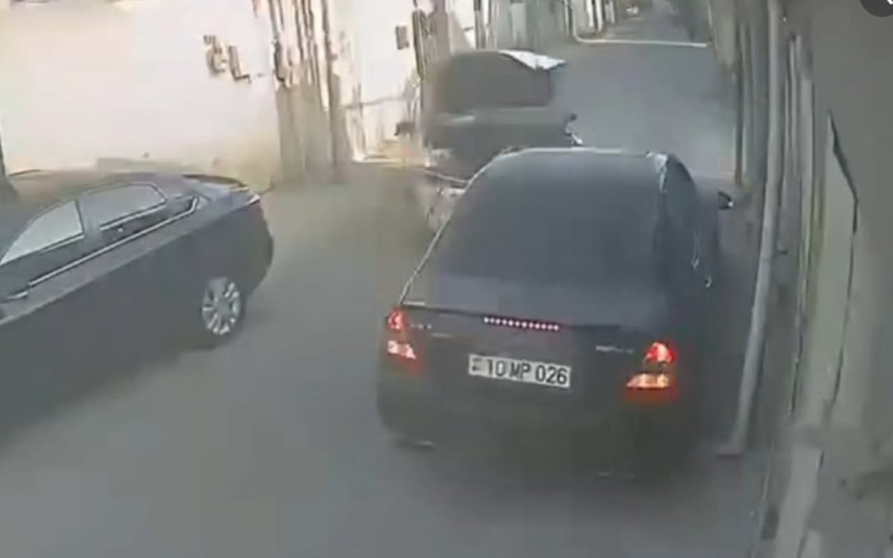 Zabratda qəribə yol qəzası- VİDEO