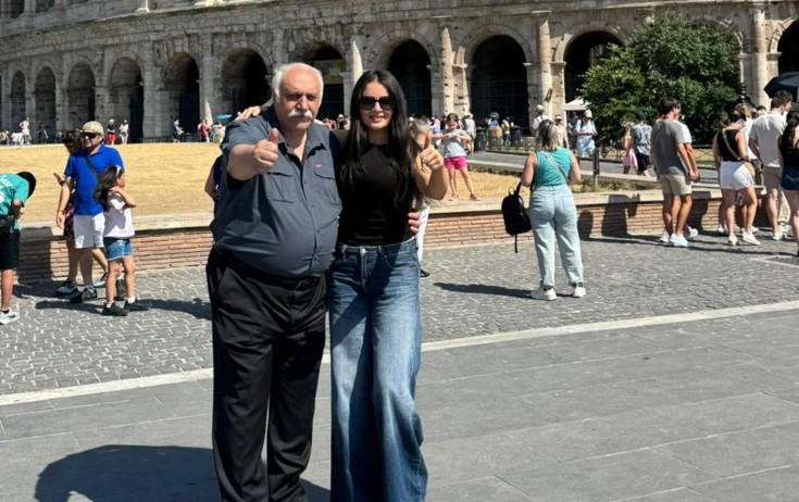 Eldar Mansurovla Aysel Teymurzadə Romada -Fotolar