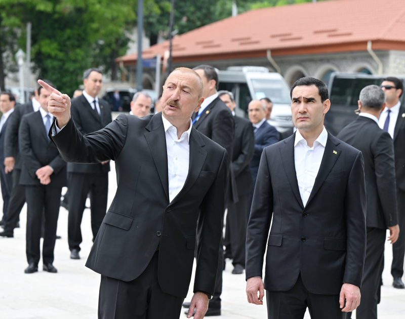 Prezidentlərin Şuşa gəzintisindən yeni FOTOLAR