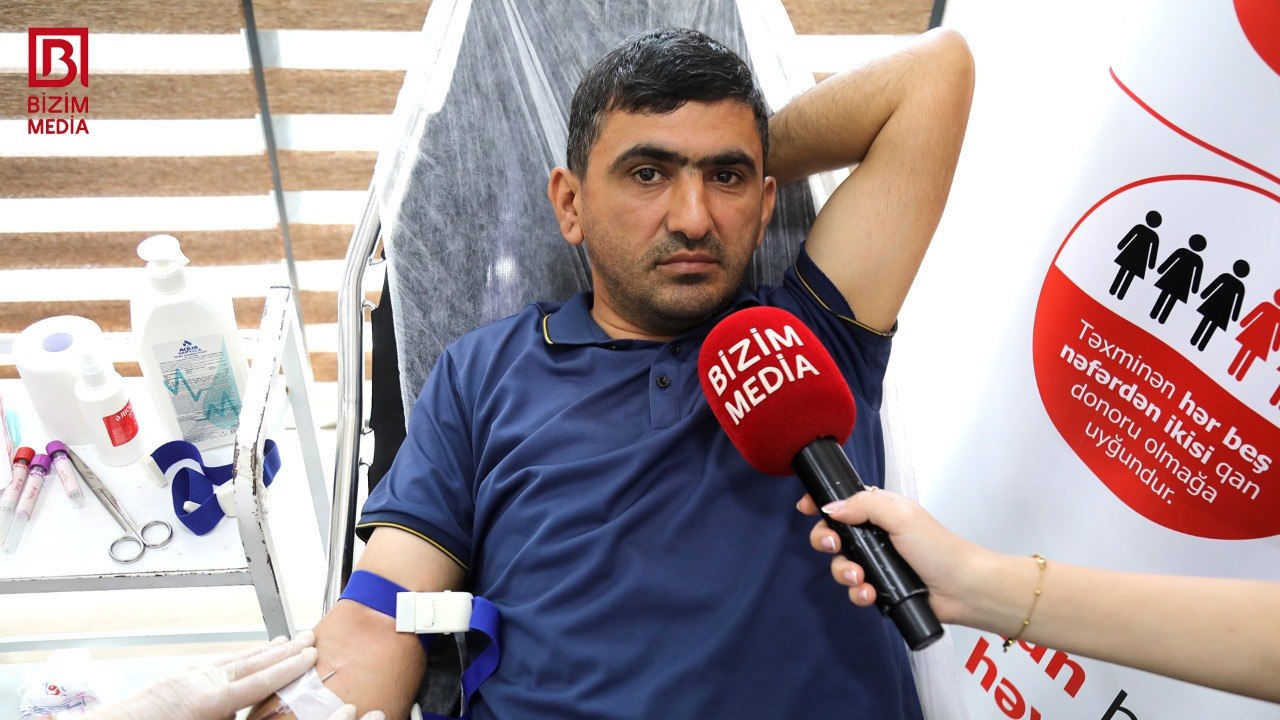 &ldquo;Verdiyimiz qan minlərlə insanı xilas edə bilər" &ndash; Mail Ağaxanov
