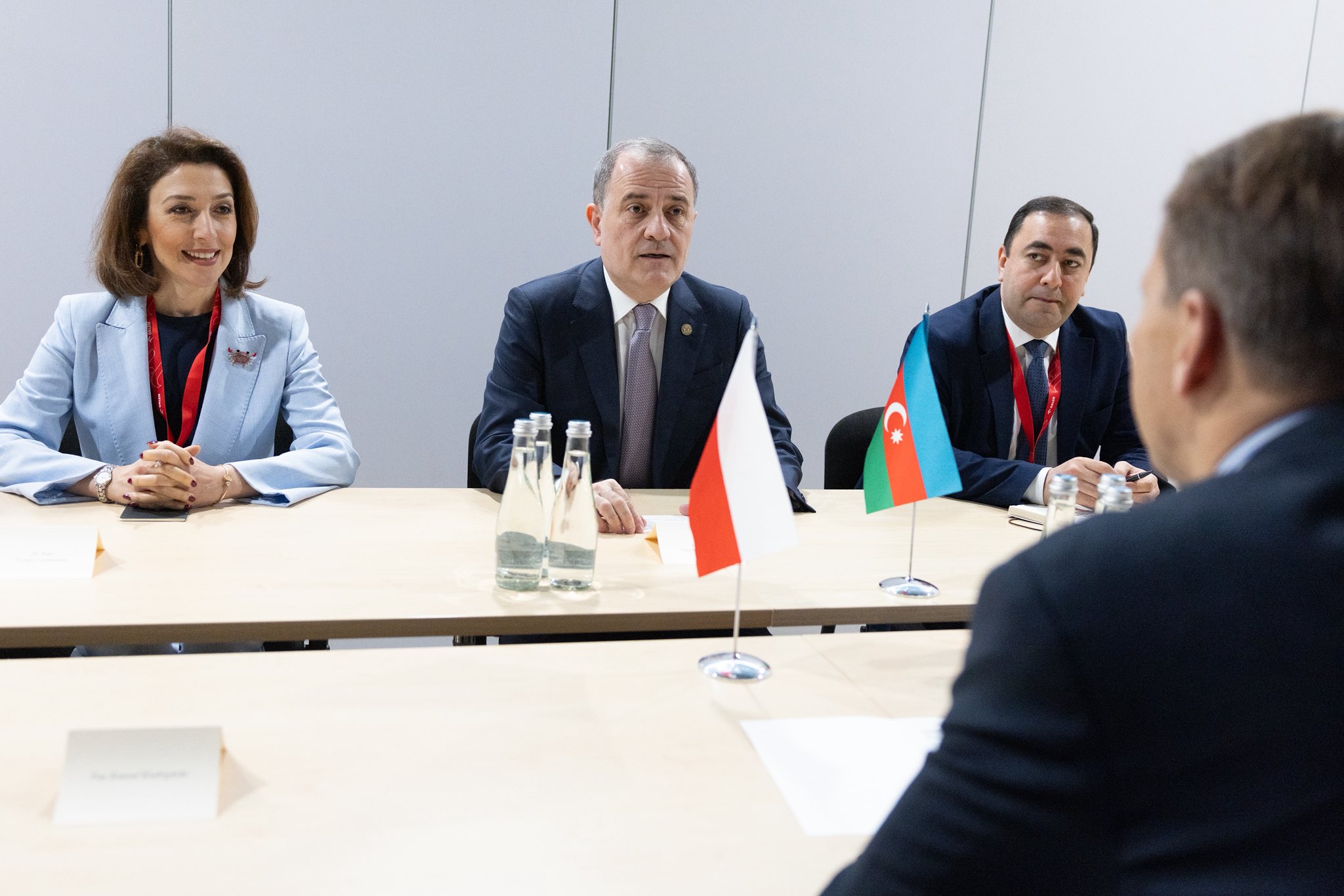 Qdanskda Ceyhun Bayramov polşalı həmkarı ilə görüşdü &ndash; FOTO