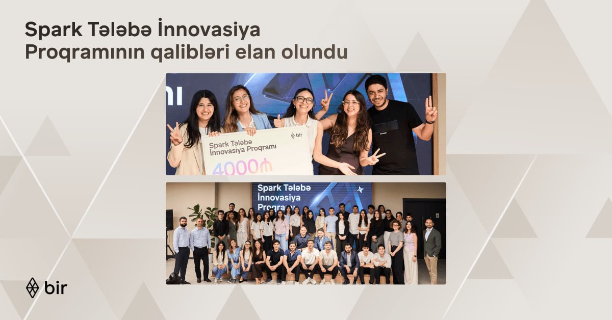 Bir ekosistemi &ldquo;Spark Tələbə İnnovasiya Proqramı&rdquo;nın qaliblərini elan etdi