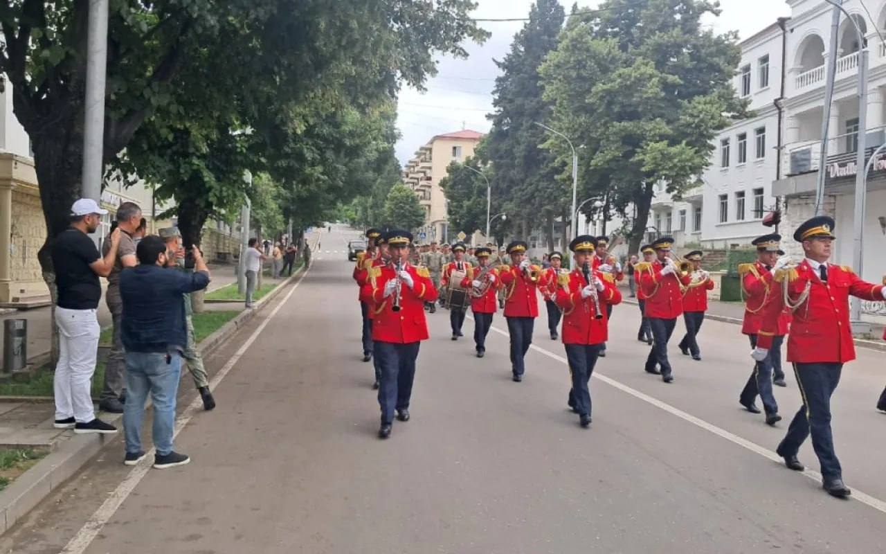 Xankəndidə hərbçilərin yürüşü keçirildi - FOTO/VİDEO