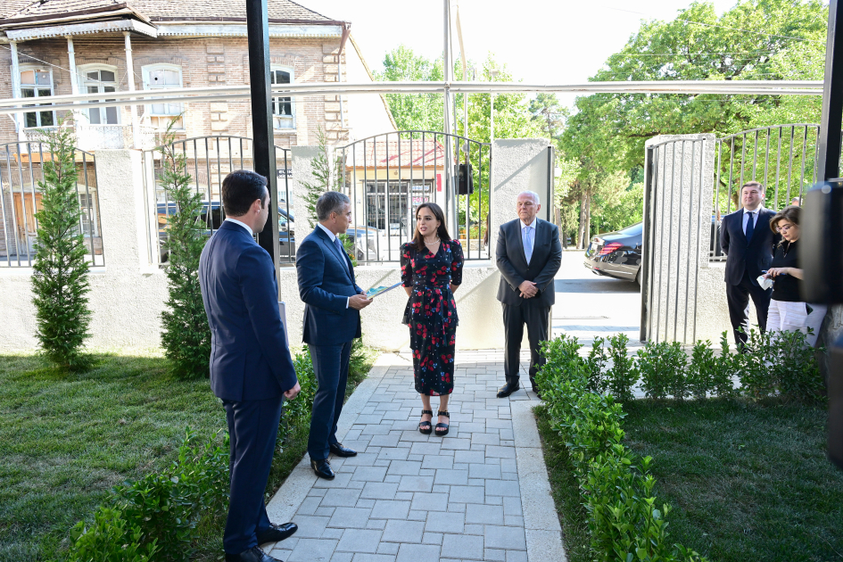 Leyla Əliyeva Şəki Şəhər İncəsənət Məktəbində - FOTO