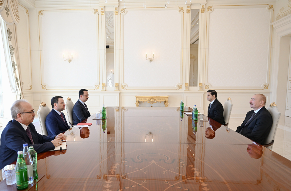 İlham Əliyev türkiyəli naziri qəbul etdi &ndash; FOTO