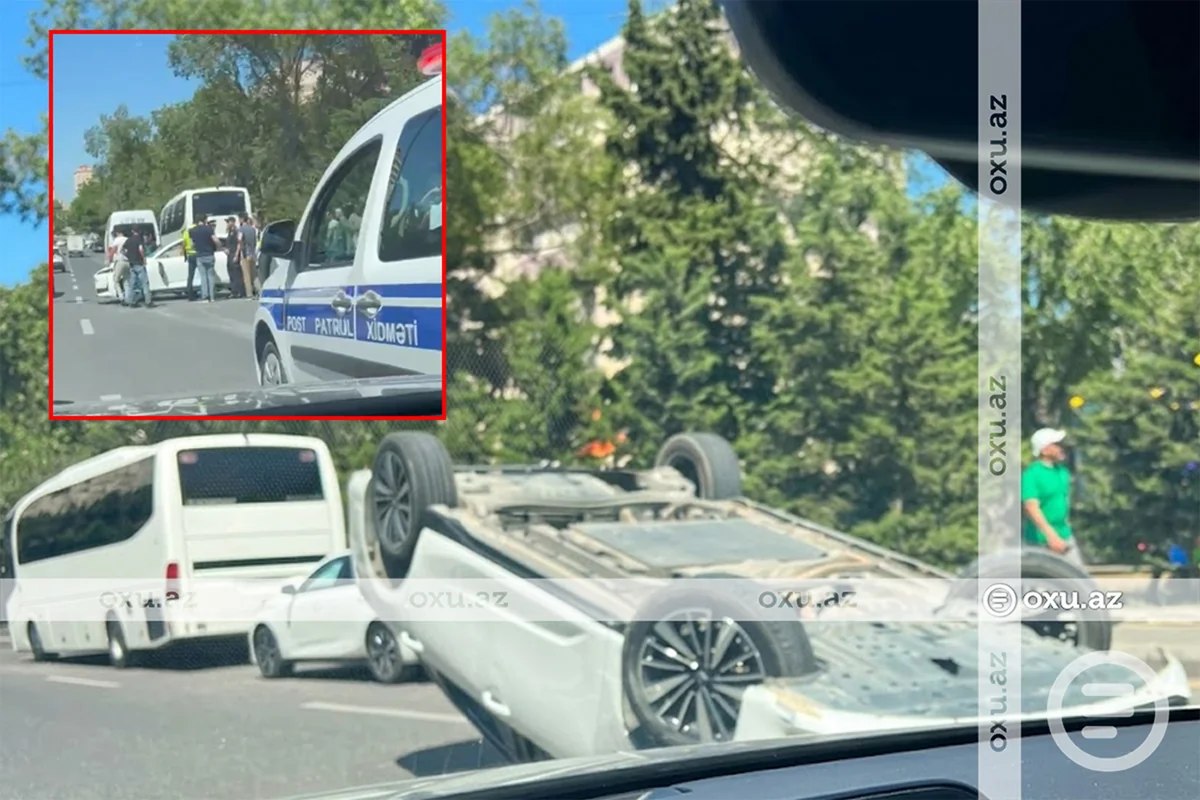 Bakıda "Changan" AŞDI: XƏSARƏT ALANLAR VAR &ndash; FOTO/VİDEO