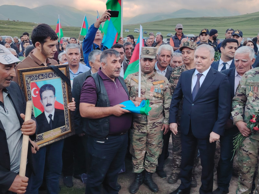 İtkin-şəhid Bahadur Kamalov Kəlbəcərdə dəfn edildi - FOTO