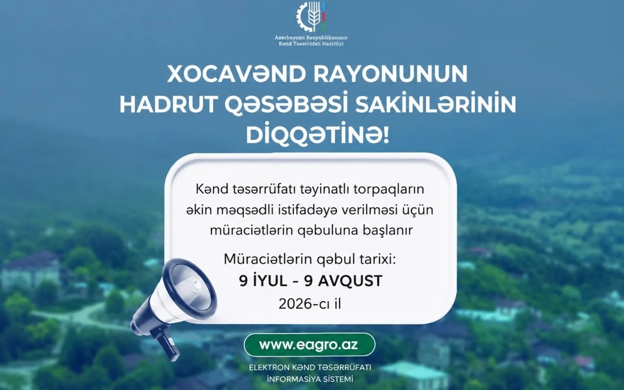 Hadrut sakinlərinin NƏZƏRİNƏ! - Qəbul başlanılır