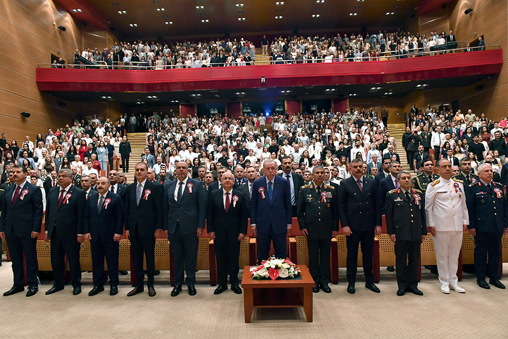 Zakir Həsənov Ərdoğanla birlikdə kursantların buraxılış mərasimində - FOTO