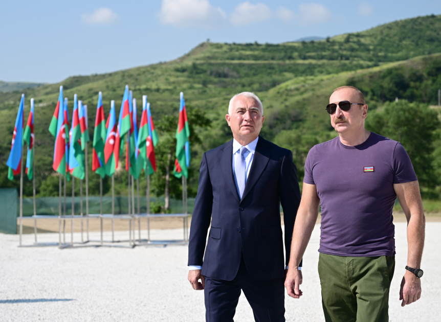 İlham Əliyev Laçında üç su elektrik stansiyasının açılışında iştirak etdi &ndash; FOTO