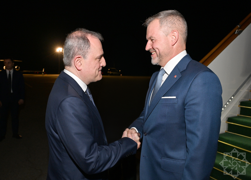 Slovakiya Prezidenti Peter Pelleqrini Azərbaycana gəldi - FOTO