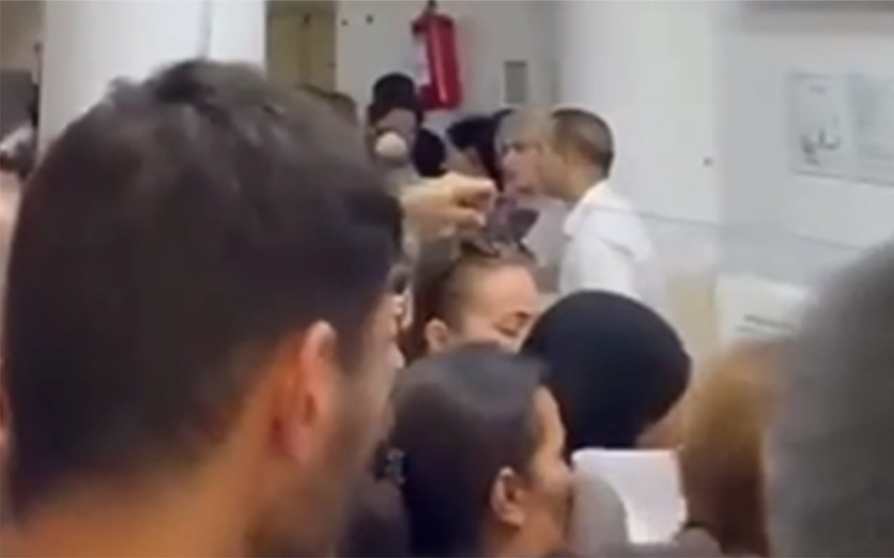 1 saatlıq nasazlıq xəstəxanada bu görüntünü yaratdı &ndash; Video