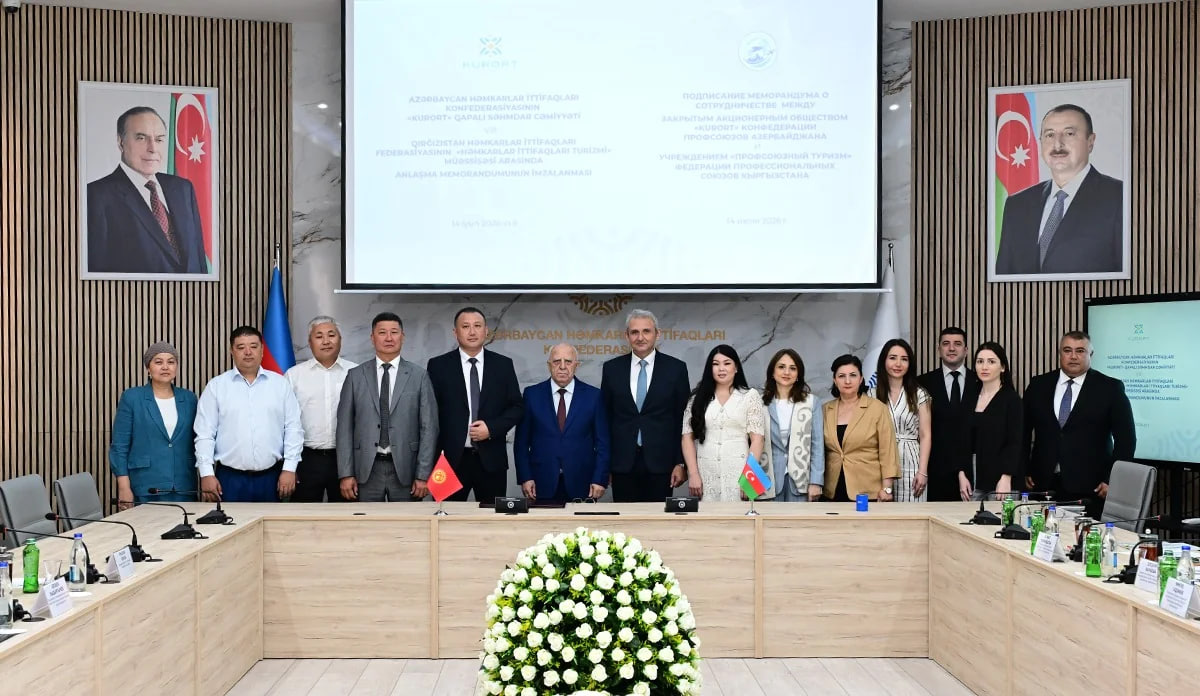Azərbaycan və Qırğızıstan həmkarlar ittifaqları arasında əlaqələr genişlənir - FOTO