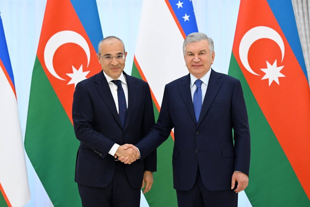 Mikayıl Cabbarov Şavkat Mirziyoyevin qəbulunda - FOTO