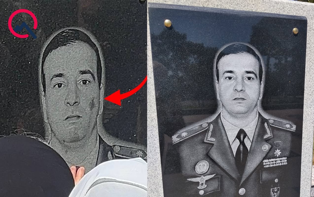 Polad Həşimovun məzar daşındakı nöqsan aradan qaldırıldı– Foto Polad Həşimovun məzar daşındakı nöqsan aradan qaldırıldı– Foto