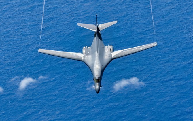ABŞ İrana zərbələrdə ilk dəfə B-1 strateji bombardmançısından istifadə edib - FOTO