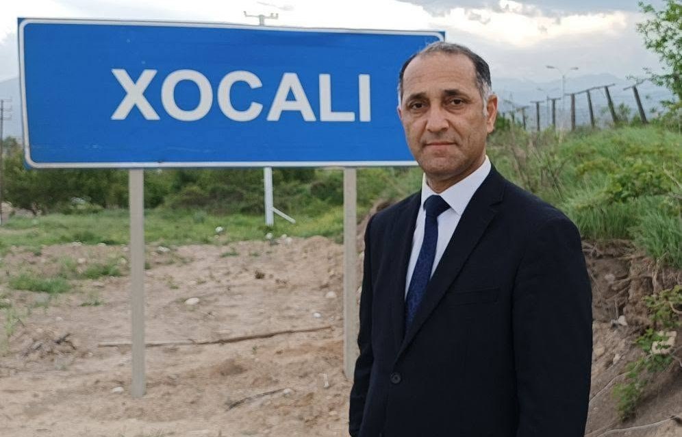 Jurnalistə Qarabağda ev verildi - FOTOLAR