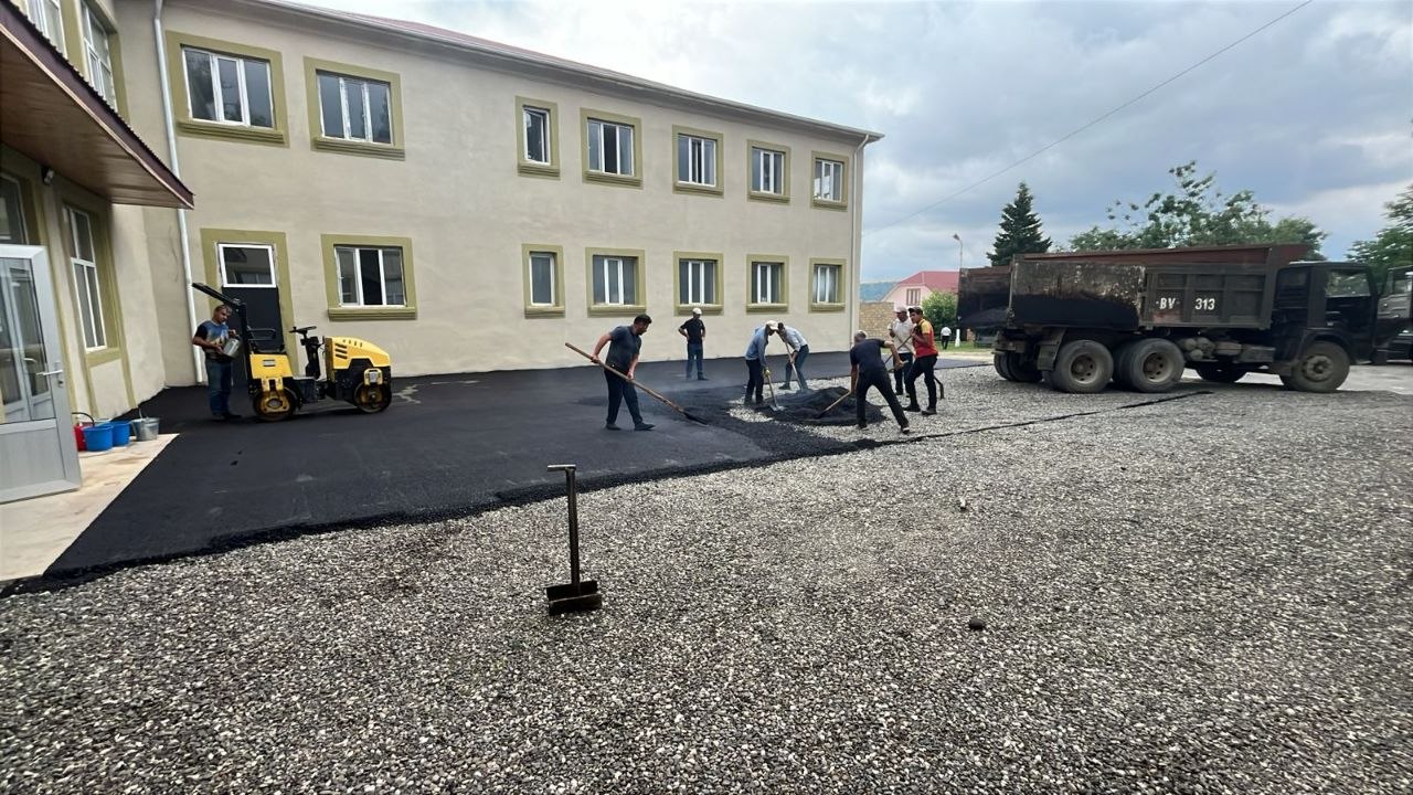 Qusar Peşə Liseyində abadlıq işləri aparıldı - FOTO