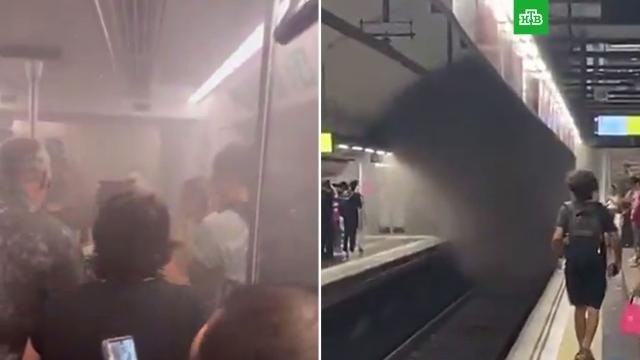 Barselona metrosunda güclü YANĞIN: 130-dan çox insan tüstüdən zəhərləndi &ndash; VİDEO