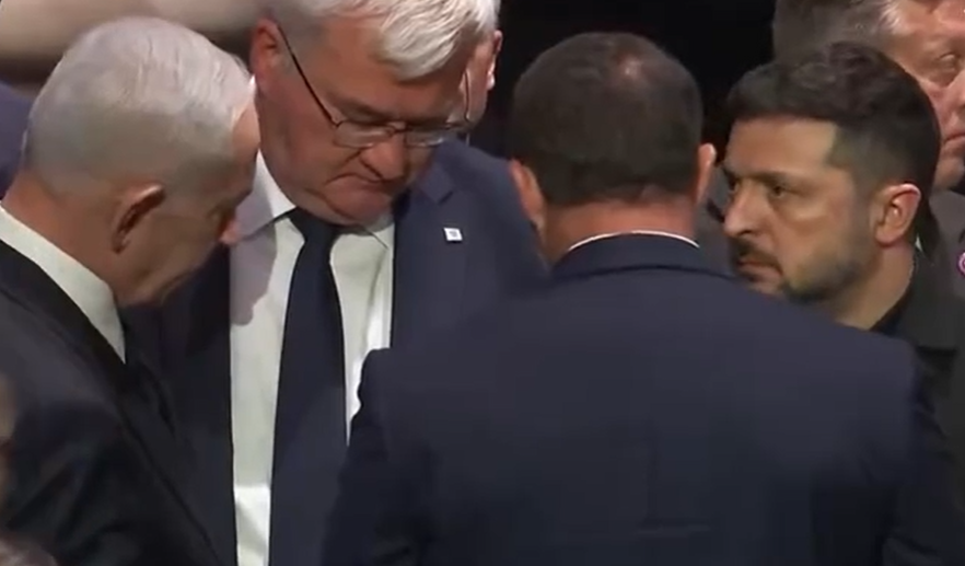 Zelenski Netanyahu ilə Ağ Evdə qısa söhbət etdi &ndash; VİDEO