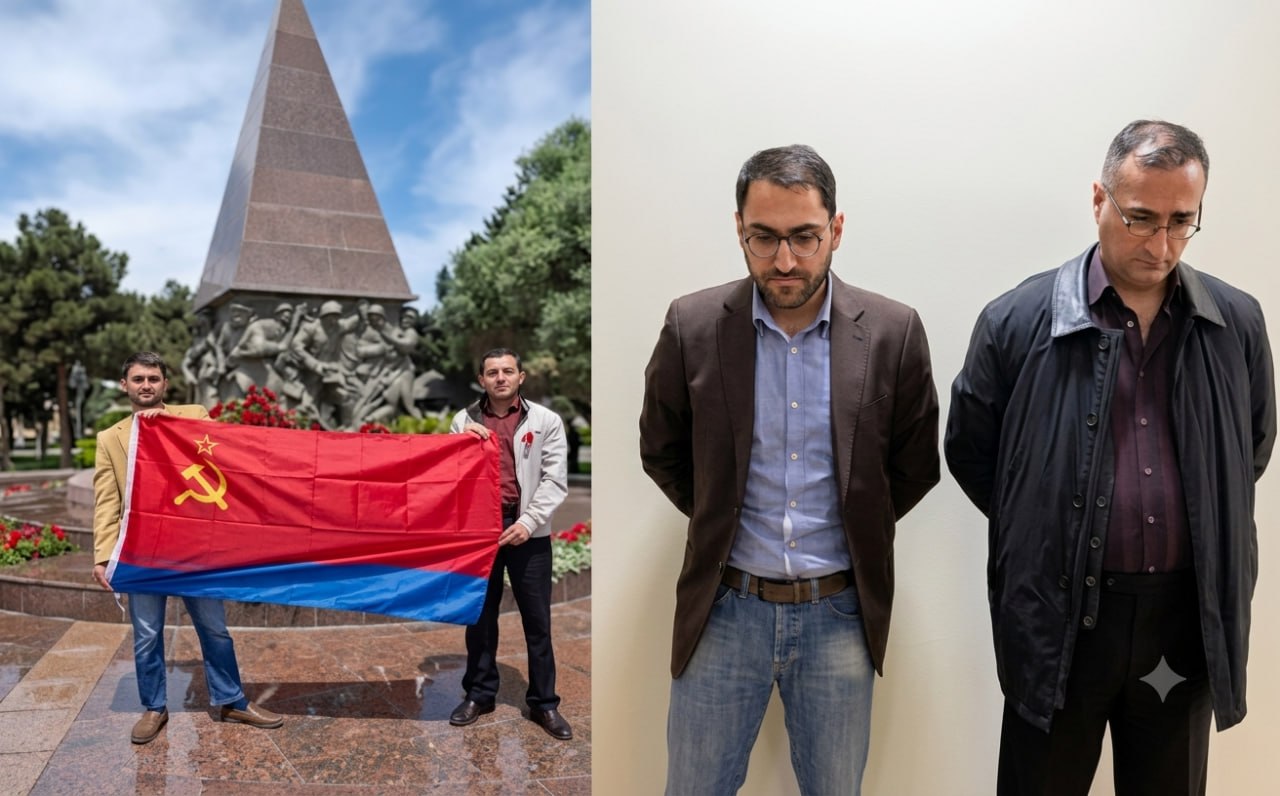 SSRİ bayrağına görə həbs olunanlardan biri Elçin Bayramlı imiş - FOTO