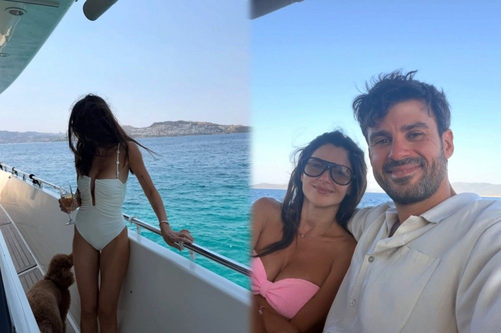Nəsrinin həyat yoldaşı ilə yaxta gəzintisi &ndash; FOTO