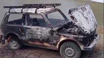 Şəmkirdə “Niva” yandı – VİDEO Şəmkirdə “Niva” yandı – VİDEO