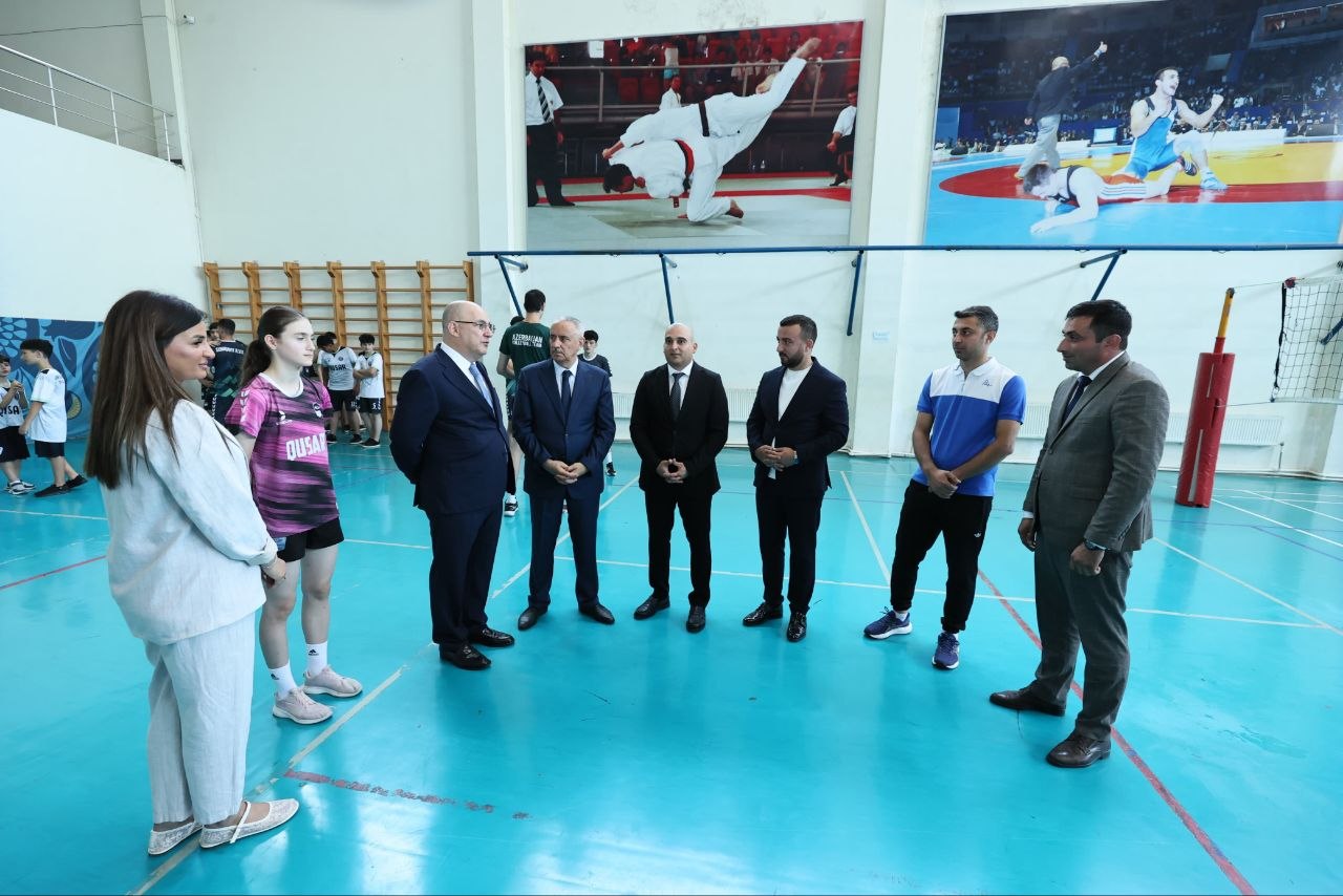 Qəbuldan voleybol meydançasına: DGK sədrinin Qusar səfərindən təfərrüatlar - FOTO