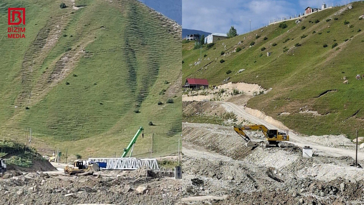 Qusarın Ləzə kəndində seli önləmək üçün işlər aparılır Qusarın Ləzə kəndində seli önləmək üçün işlər aparılır