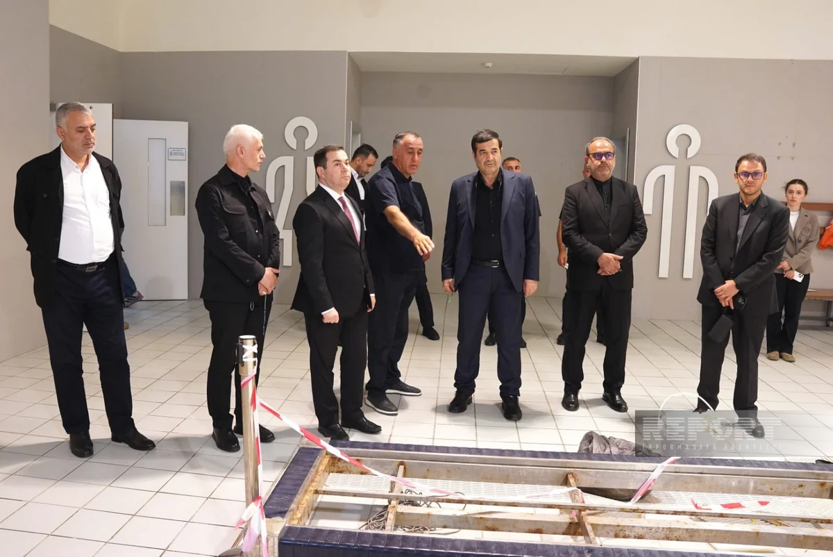 İranın idman naziri Bakı Su İdman Sarayında - FOTO