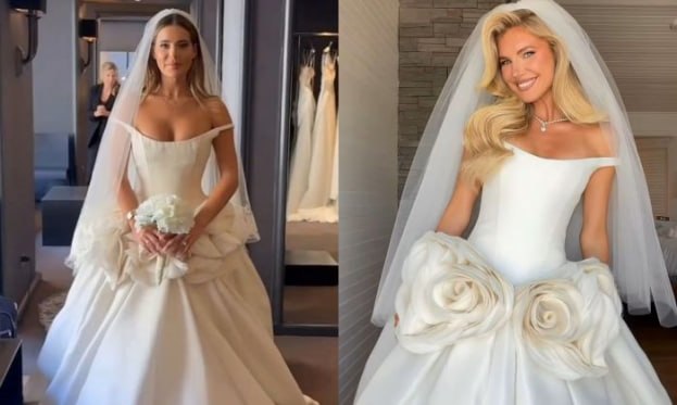 29 yaşlı realiti-şou ulduzunun toy libası sərt tənqid olundu - SƏBƏB - FOTO